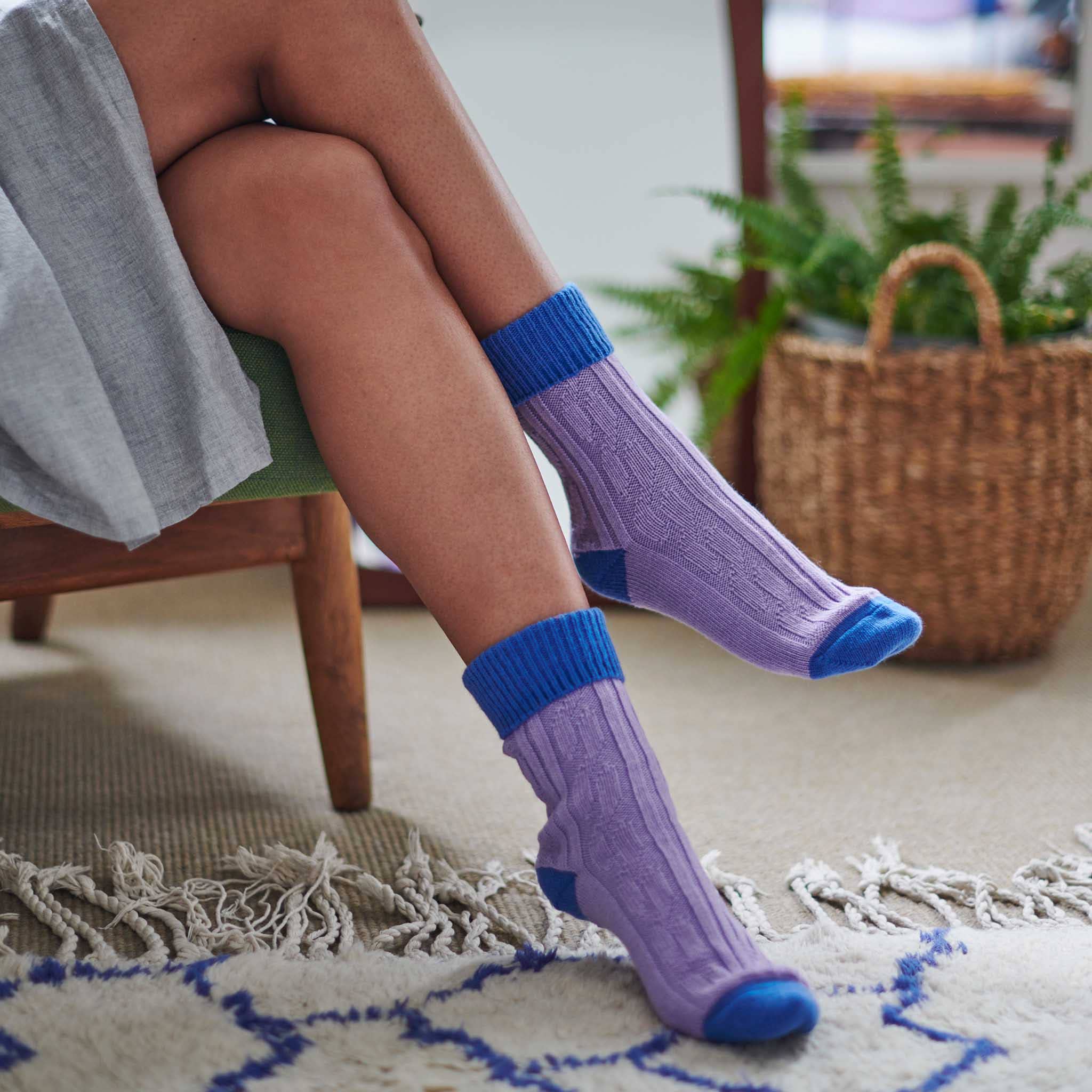 Cashmere Blend Slouch Socks (5 colours) - Image 29