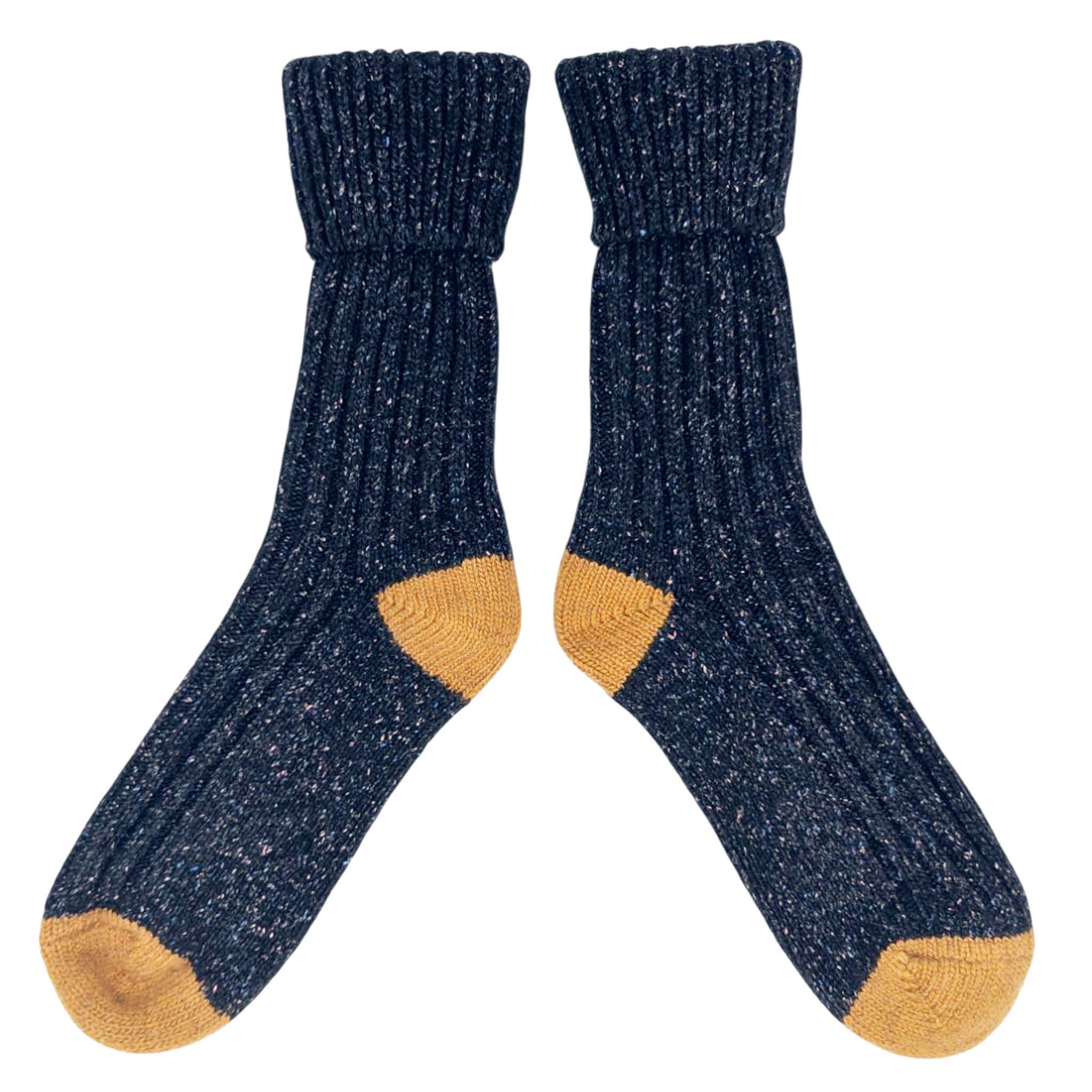 Recycled Lambswool & Silk Ribbed Socks (7 colours) - Image 10
