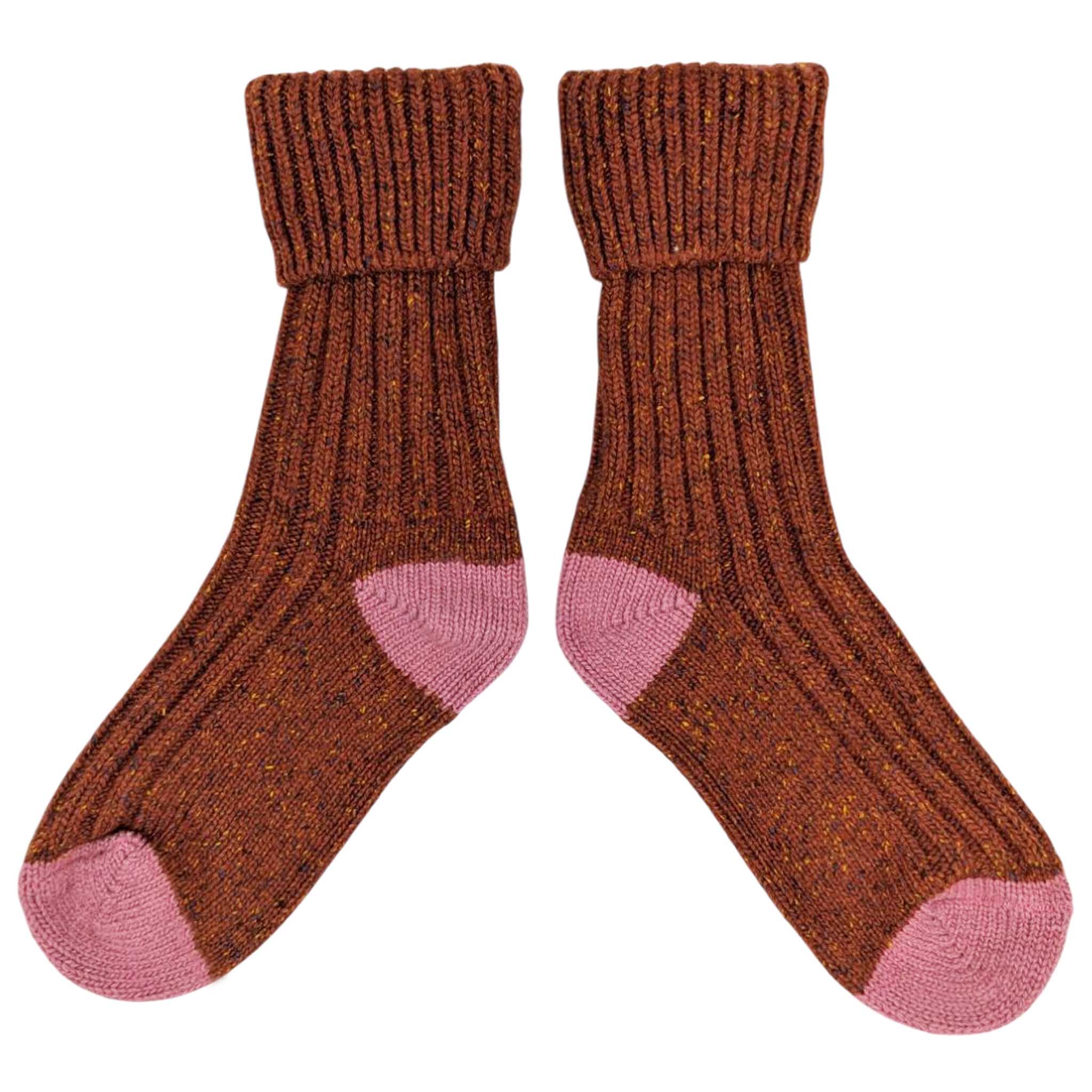 Recycled Lambswool & Silk Ribbed Socks (7 colours) - Image 11