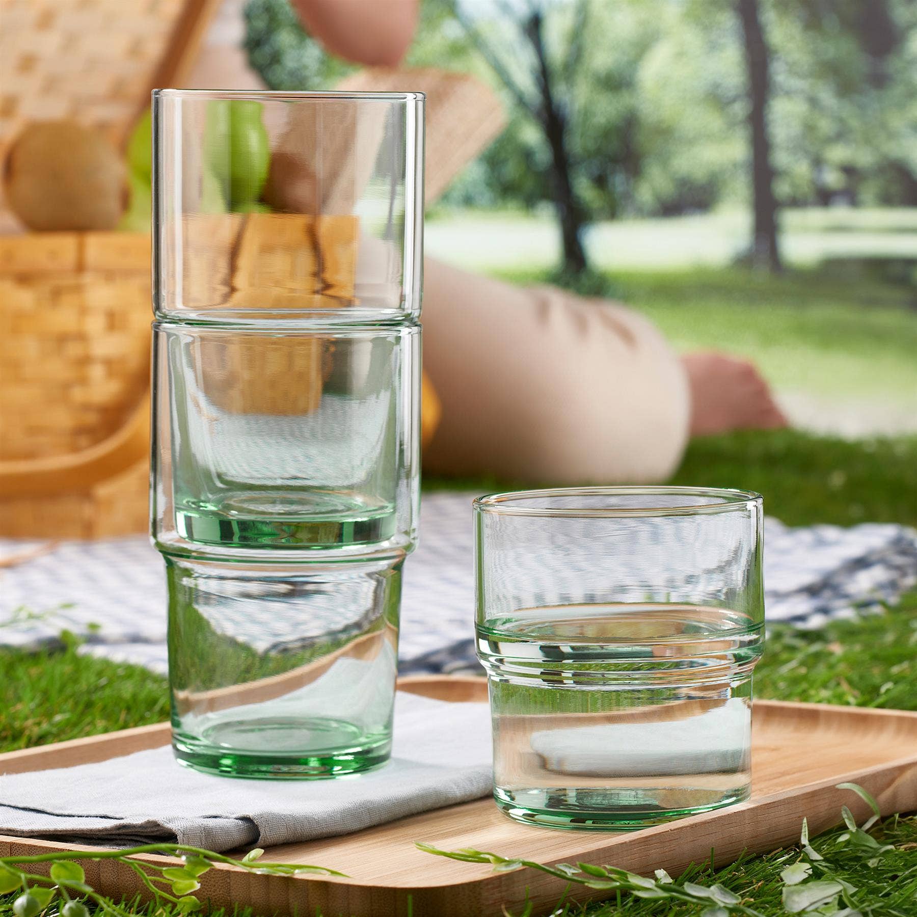 Recycled Glass Stacking Tumbler – 300ml - Image 2