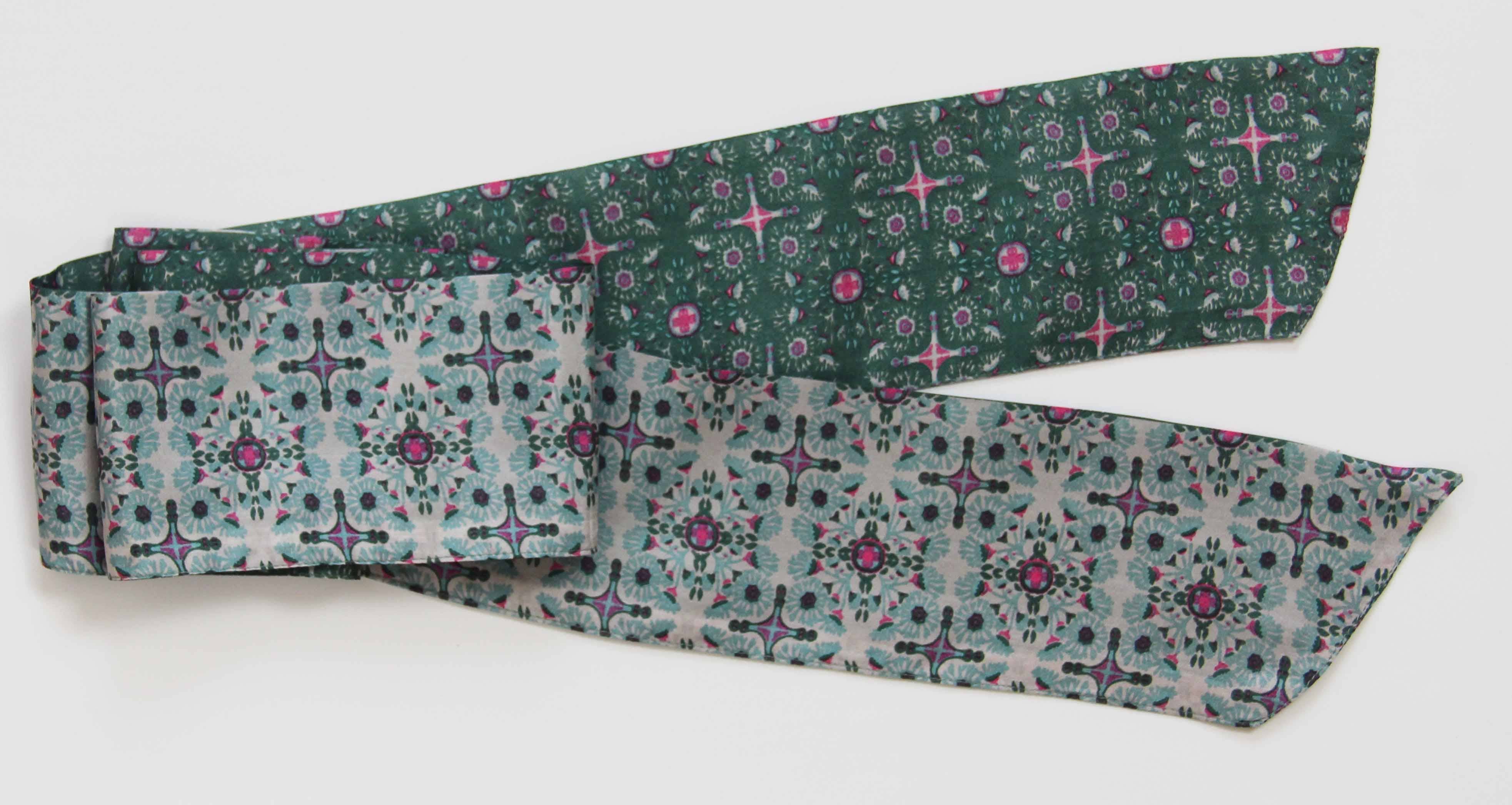 Casablanca Khaki Headband - 100% Silk - Image 2