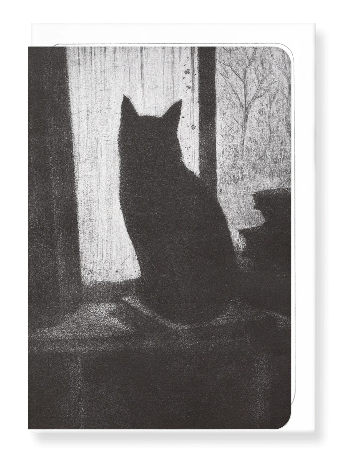 Cat On A Book Greetings Card - Image 2