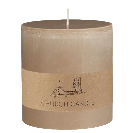 Linen Church Candle - Nordic Swan Eco Wax