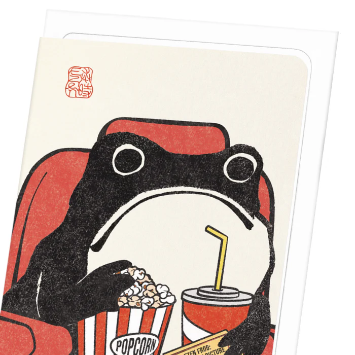 Film Lover Hoji Frog Greetings Card - Image 3