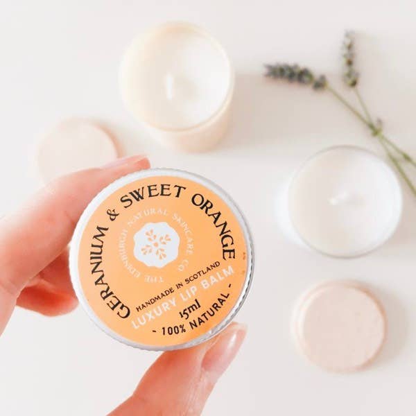 Geranium & Sweet Orange Luxury Lip Balm - Image 5