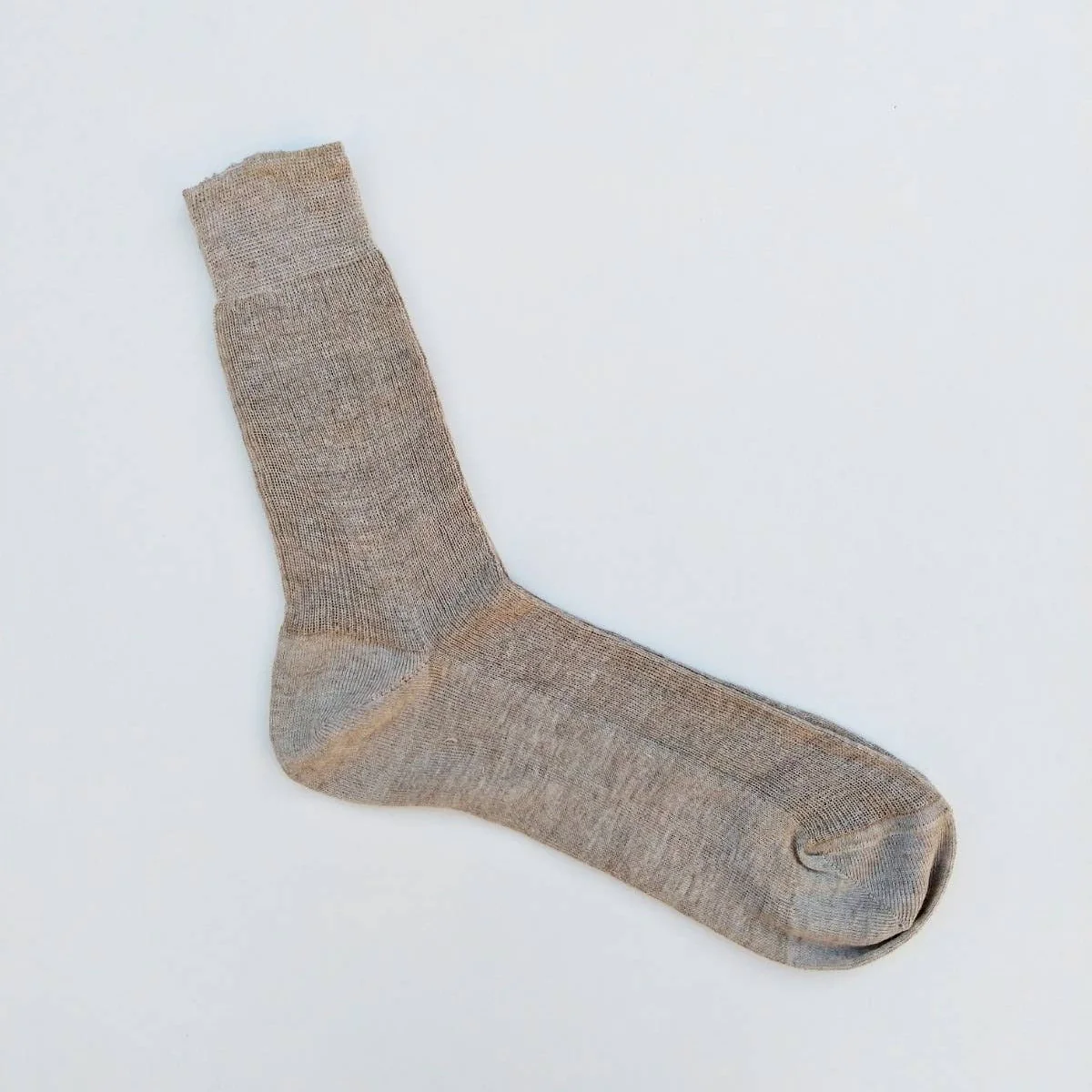 100% Linen Natural Ankle Socks - Image 4
