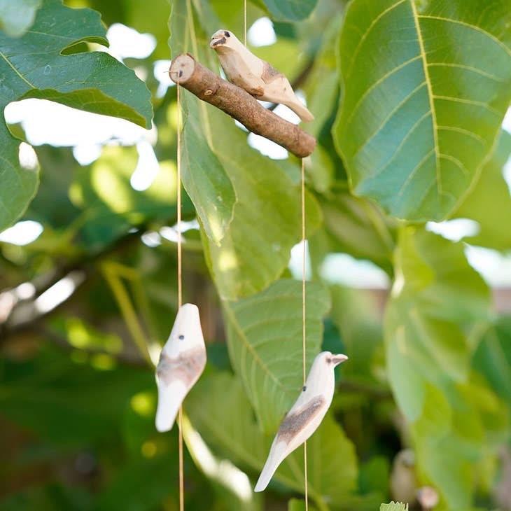Happy Wooden Bird Mobile - Image 3
