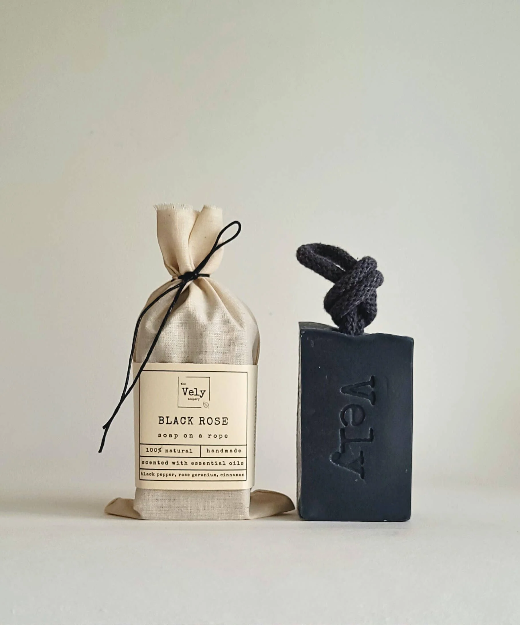 Vely Soap On A Rope “Black Rose" - Image 2