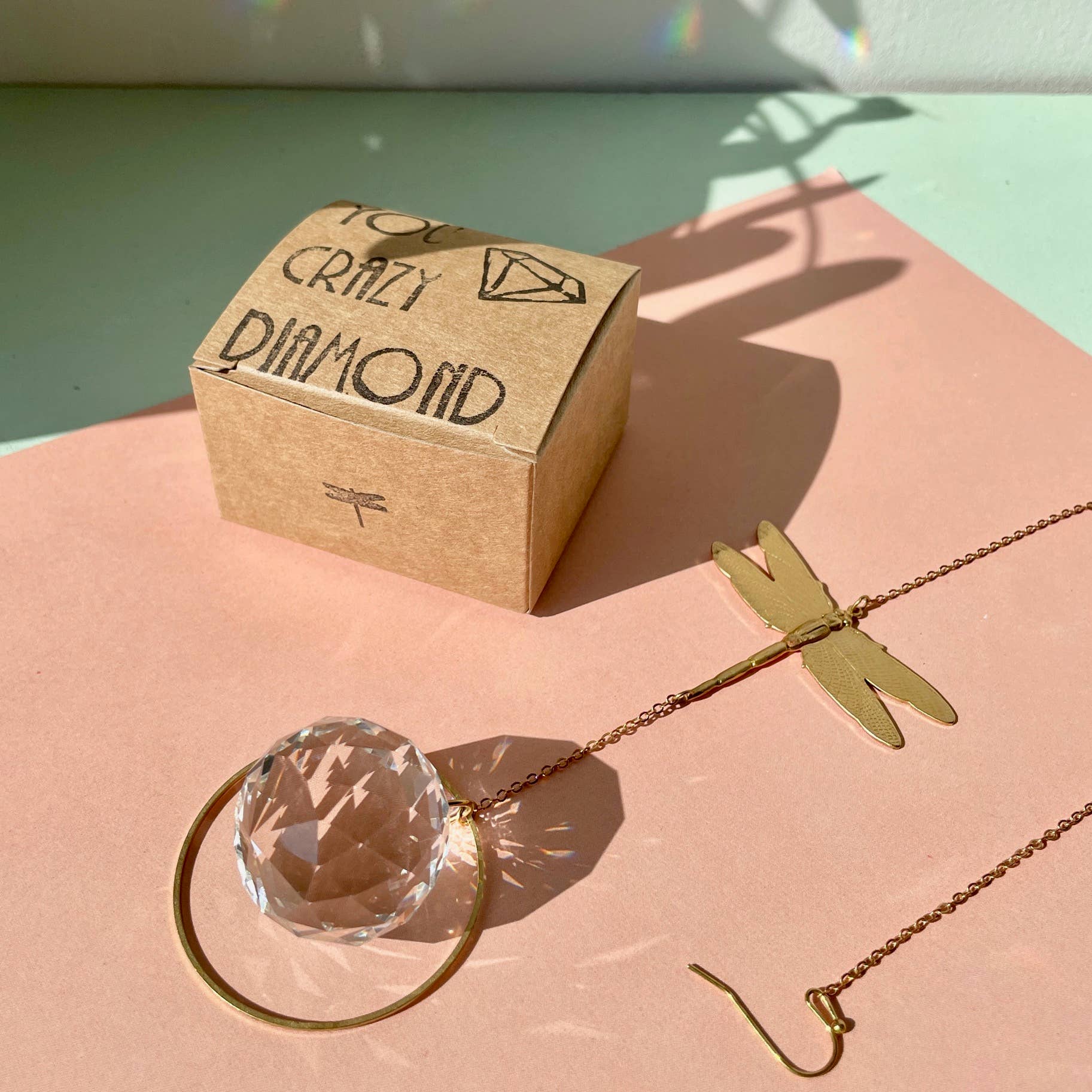 The Brass Hand Prism Suncatcher - Image 4